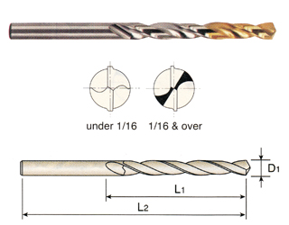 BROCA HSS-Co8% JOBBER 1/4" YG-1